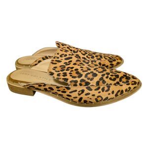 VERY VOLATILE Leopard Pony Hair Mules Shoes - Size 9